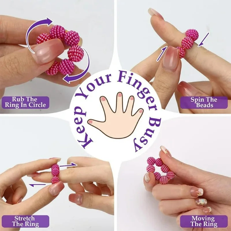 Wonder Calm Sensory Fidget Ring Set of 5