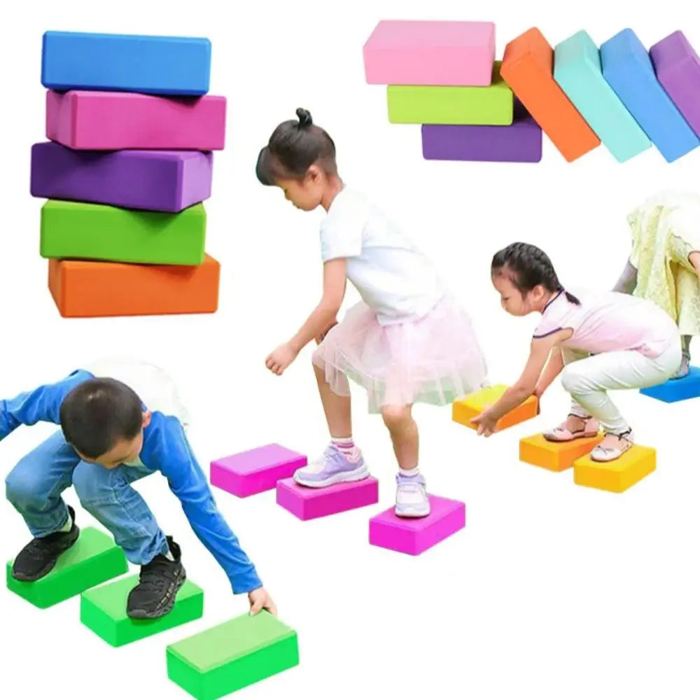 Jump & Balance Safety Foam Stepping-stone Block Set
