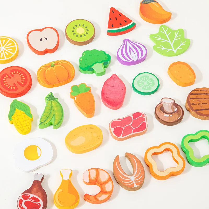 Salad Wooden Pretend Play Set