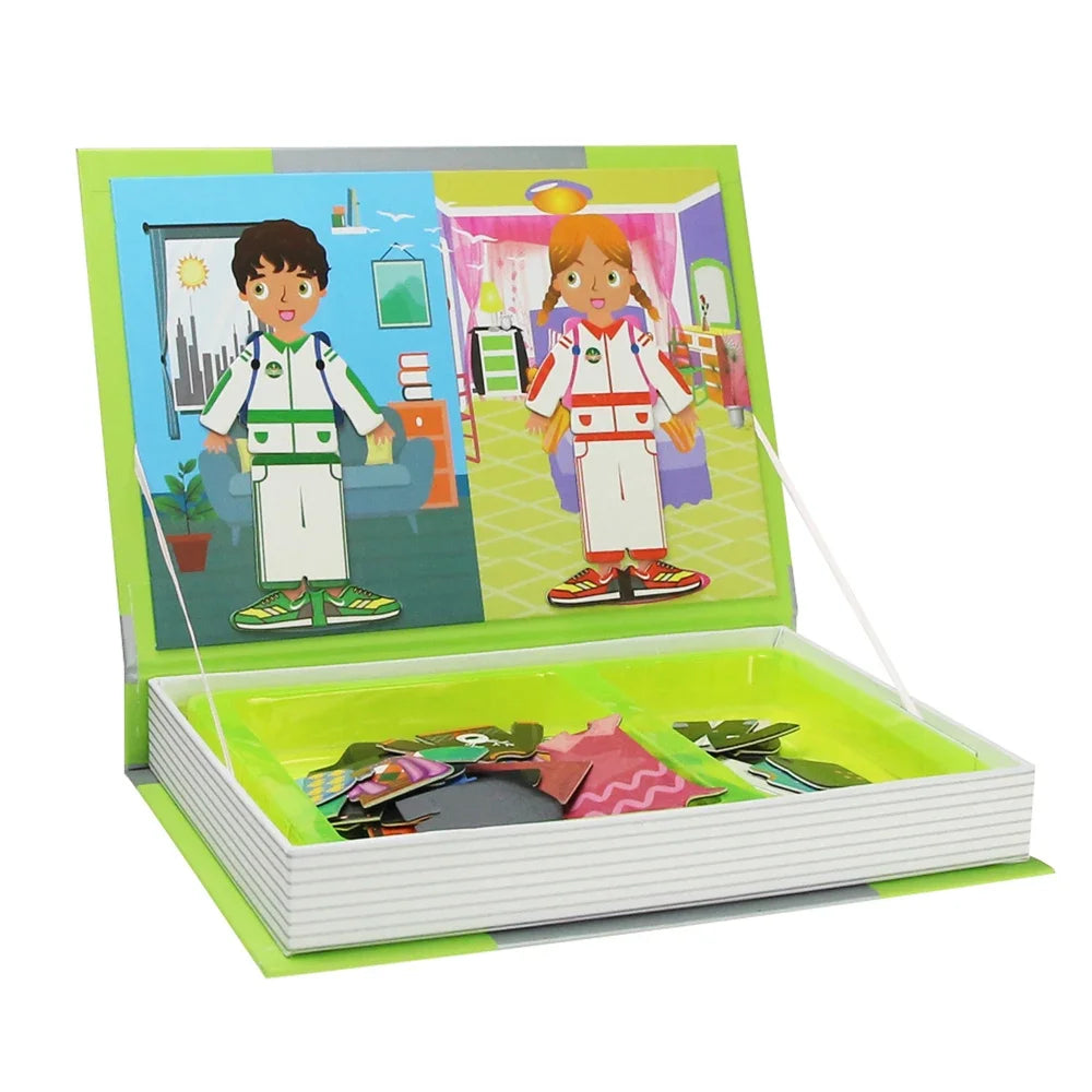 Magnetic 3D Cartoon Puzzle Brain Game