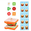 Stack & Serve Wooden Fast Food Pretend Play Set