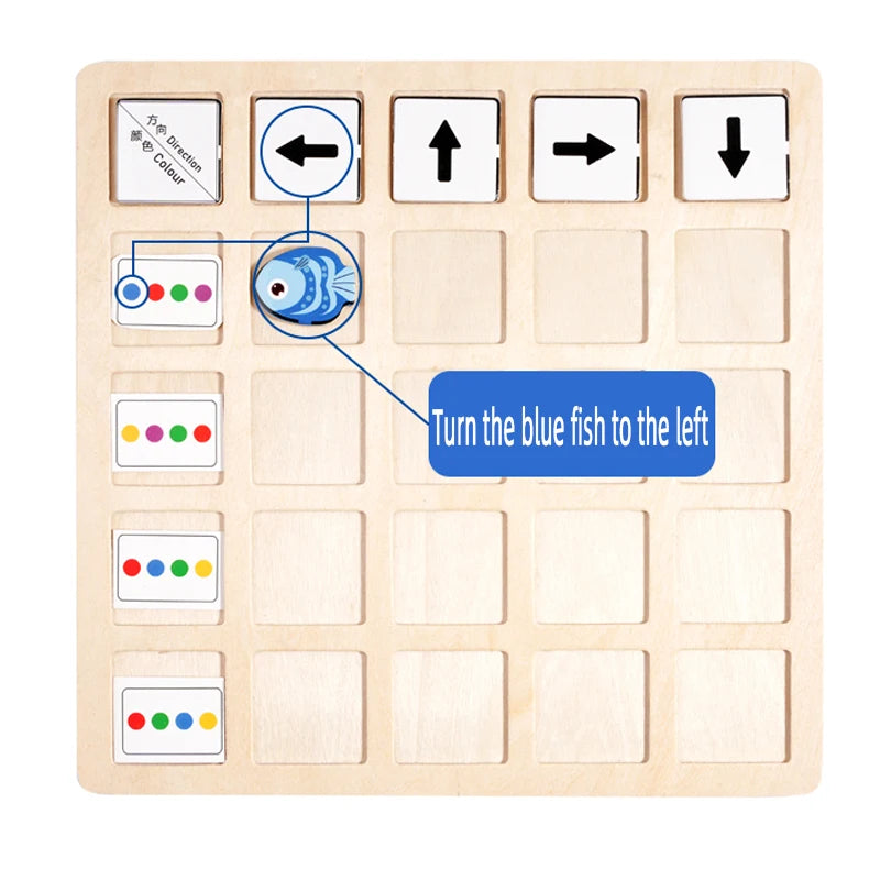 Direction & Color Cognition Wooden Board Game