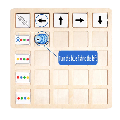 Direction & Color Cognition Wooden Board Game