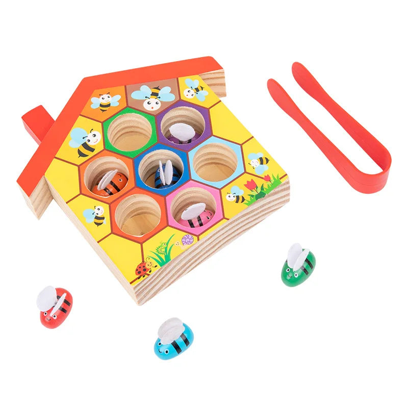 Montessori Bee House Color Match Puzzle