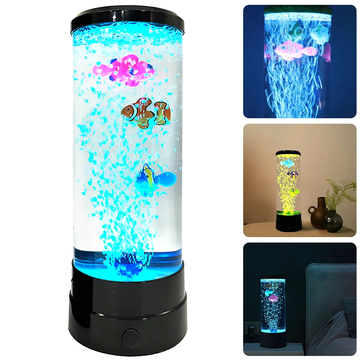 LED Color Changing Fish Bubble Aquarium Night Light