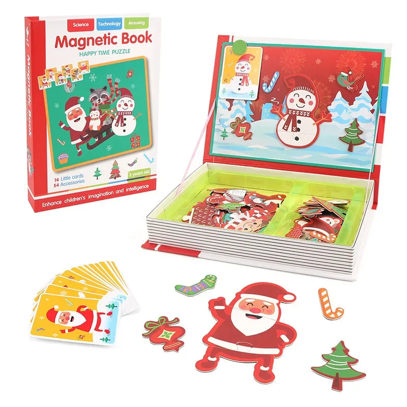 Magnetic 3D Cartoon Puzzle Brain Game