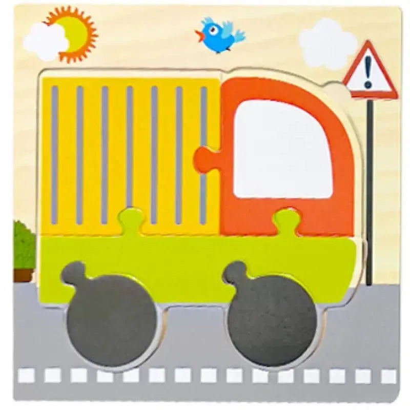 Wooden 3D Tangram Shape Animal Intelligence Puzzle Set