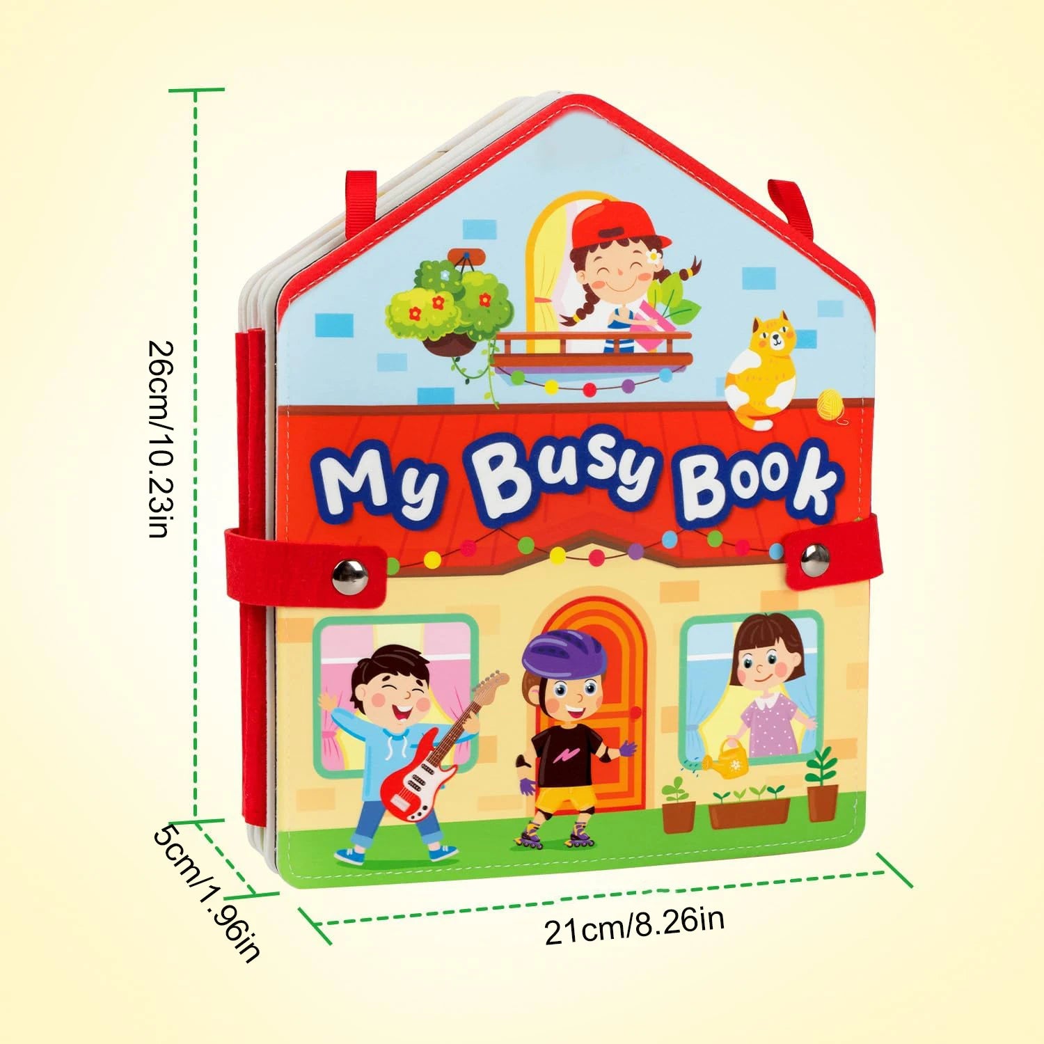 Montessori Sensory Busy Book Binder Fine Motor Set