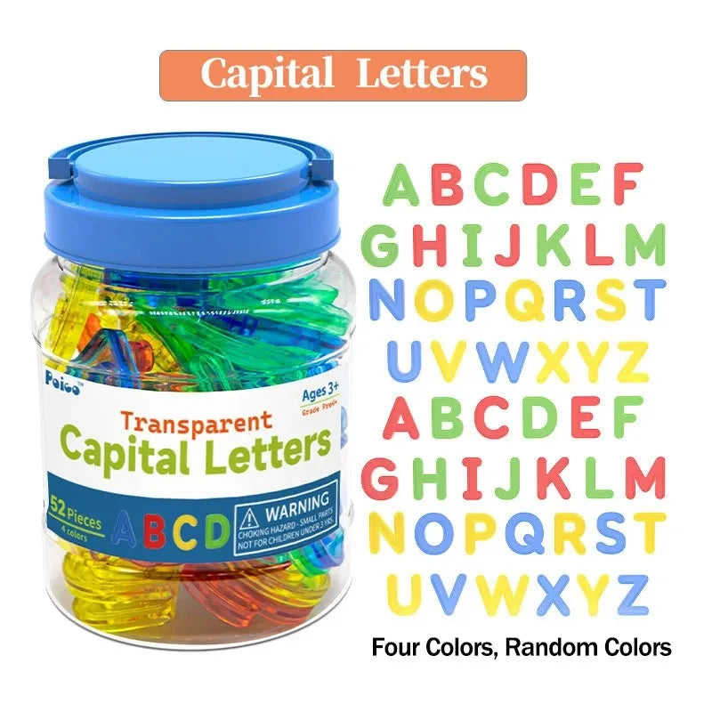 Colorful Transparent Letter & Number Set