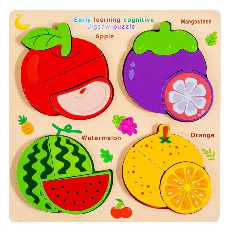 Early Learning Wooden Matching Puzzle Set