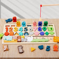 Wonder Match Montessori Wooden Shape Number Matching Busy Board