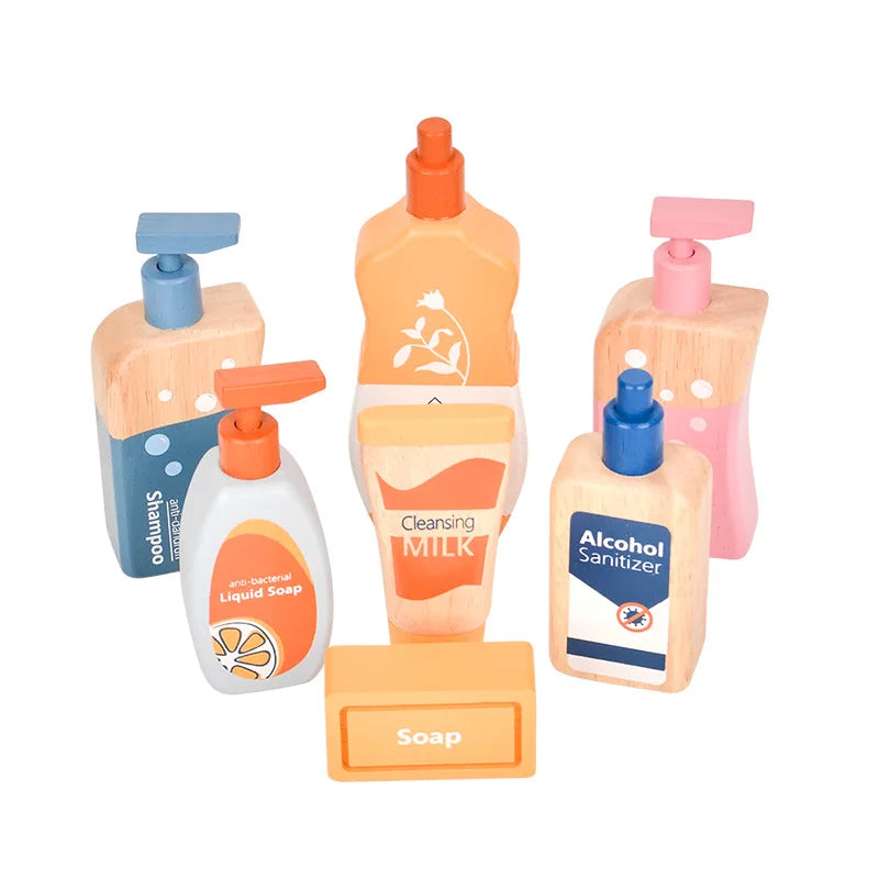 Wooden Milk Drink Pretend Play Kitchen Set