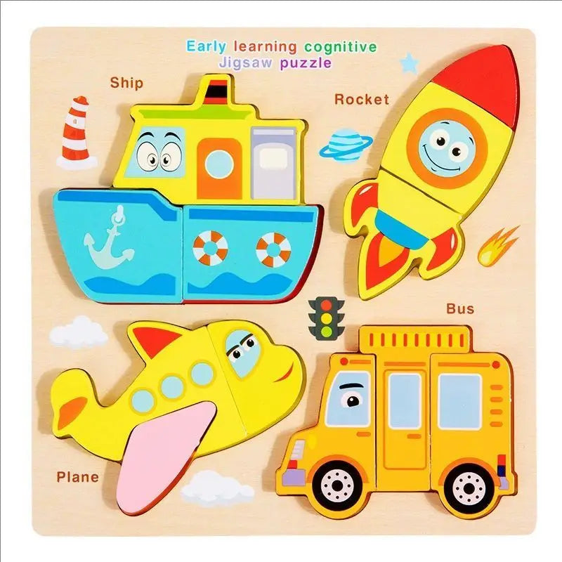 Early Learning Wooden Matching Puzzle Set
