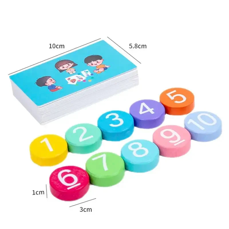 Montessori Math Arithmetic Card Matching Addition & Subtraction Set