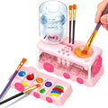 4 in 1 Paint Brush Cleaner Tray Drain Holder Palette Set