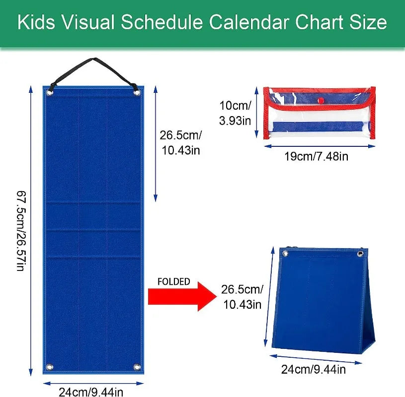 Wonder Routine 96pc Visual Schedule Daily Routine Card Set