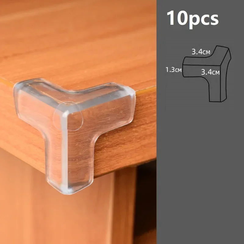 Safe Edges Transparent Silicone Corner Protection Guard Pack