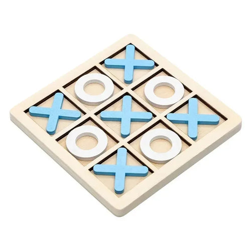 Classic Wooden Tic Tac Toe Board Strategy Game Set