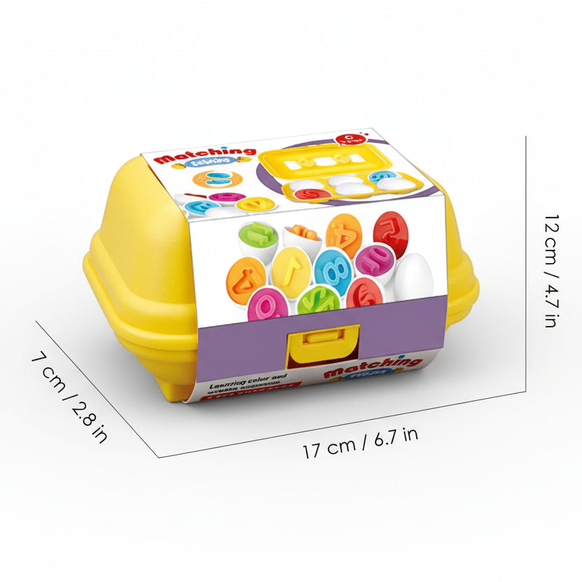 Montessori Smart Egg Shape Matching Set | Color & Shape Recognition Toy