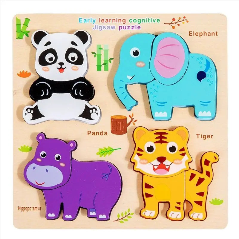 Early Learning Wooden Matching Puzzle Set