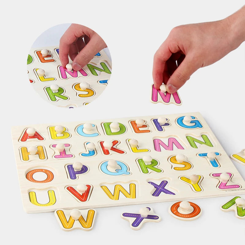 Little Learners Wooden Montessori Puzzle