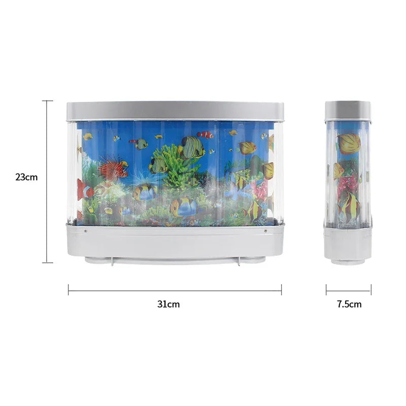 Ocean in Motion Tropical Fish Tank Calming Night Light