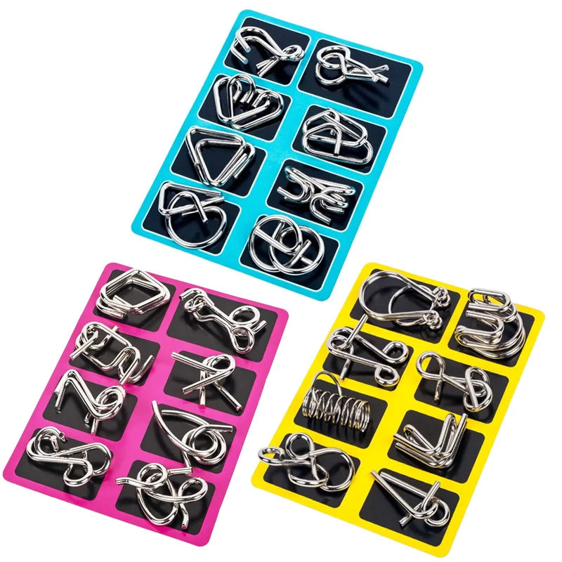 Wonder Twist Metal Wire Puzzle Brain Teaser Set