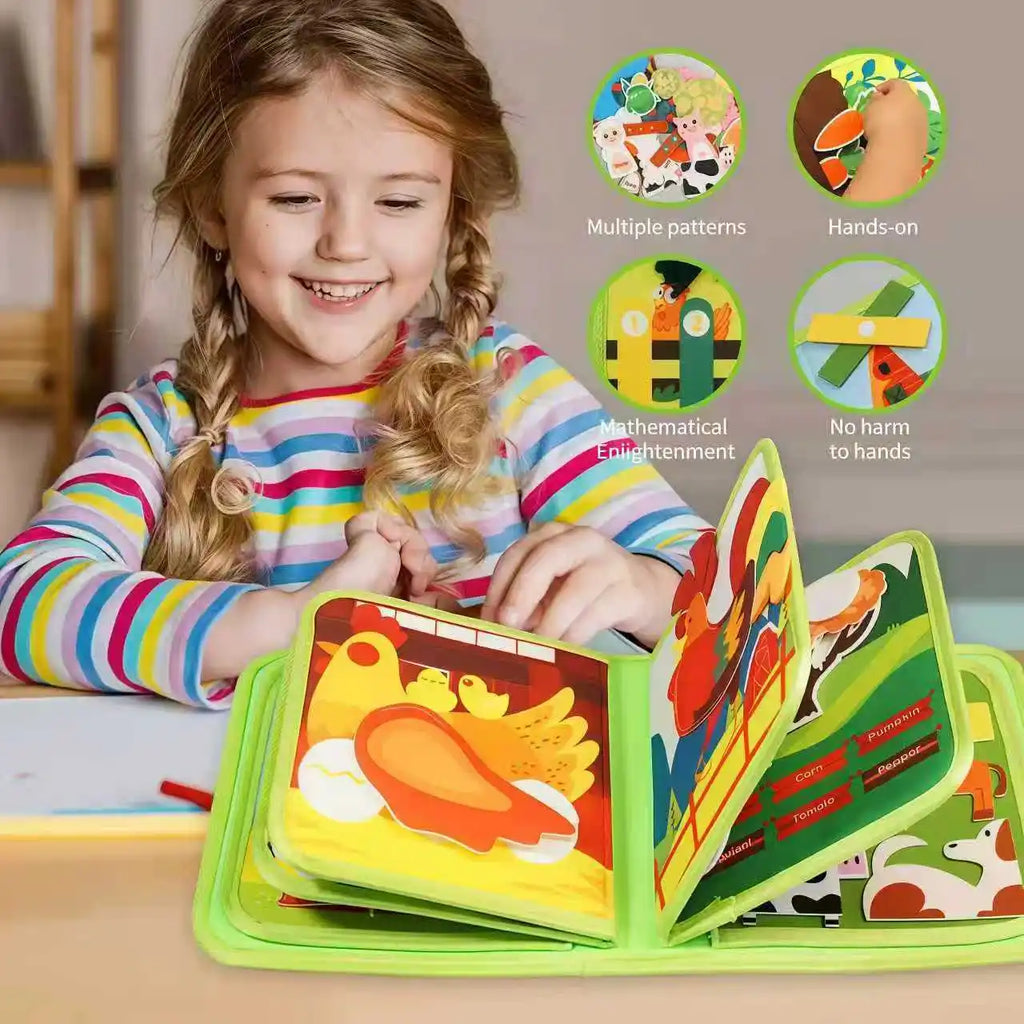 Little Farmers Felt Interactive Farm Busy Board Activity Set