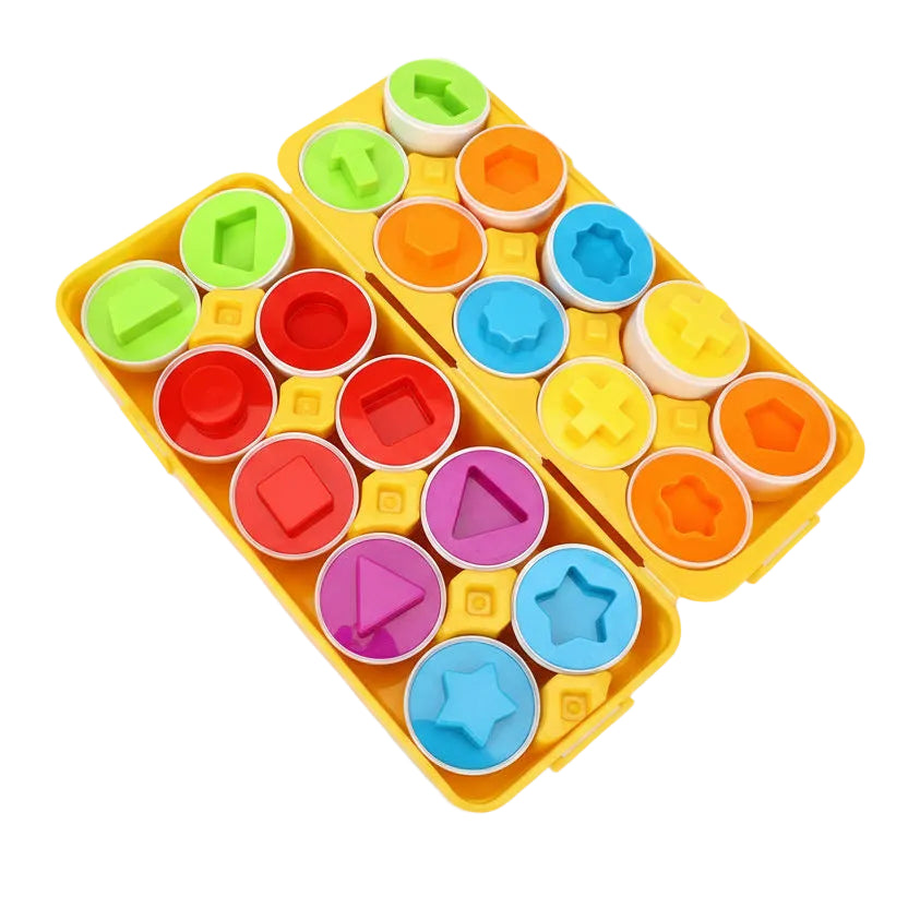 Montessori Smart Egg Shape Matching Set | Color & Shape Recognition Toy