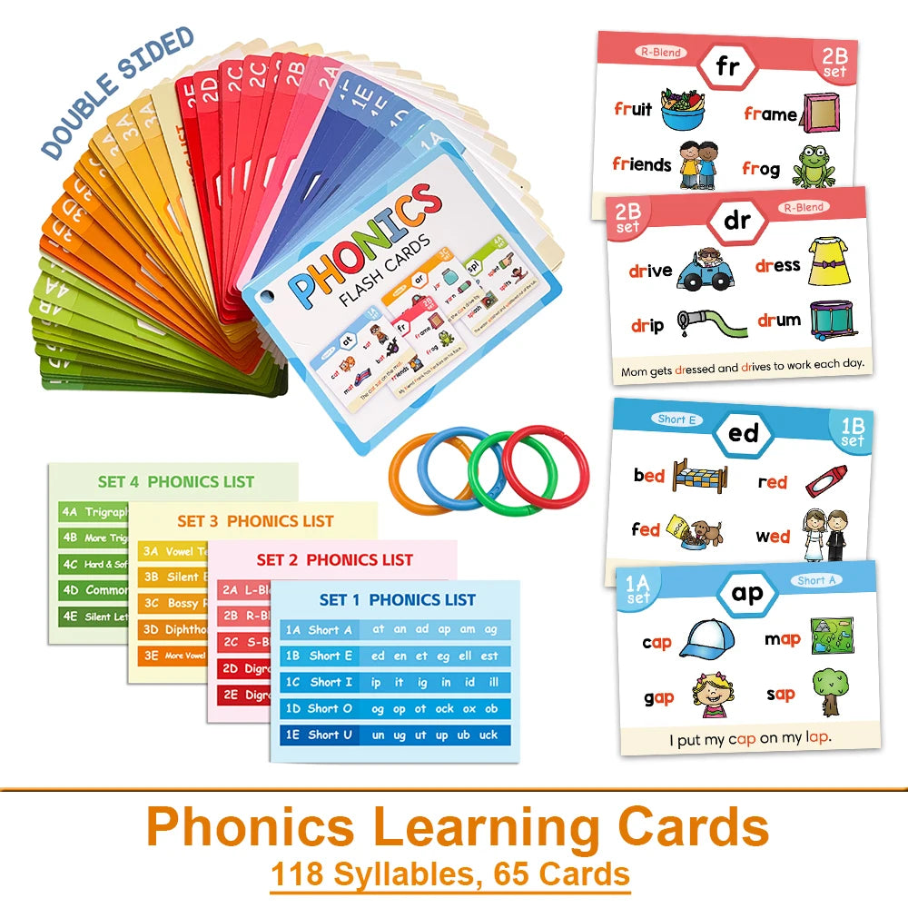 Little Speakers Montessori Phonics ESL Word Card Learning Set