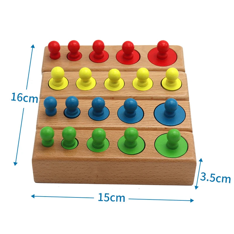 Little Rounds Montessori Cylinder Socket Sensory Puzzle Toy