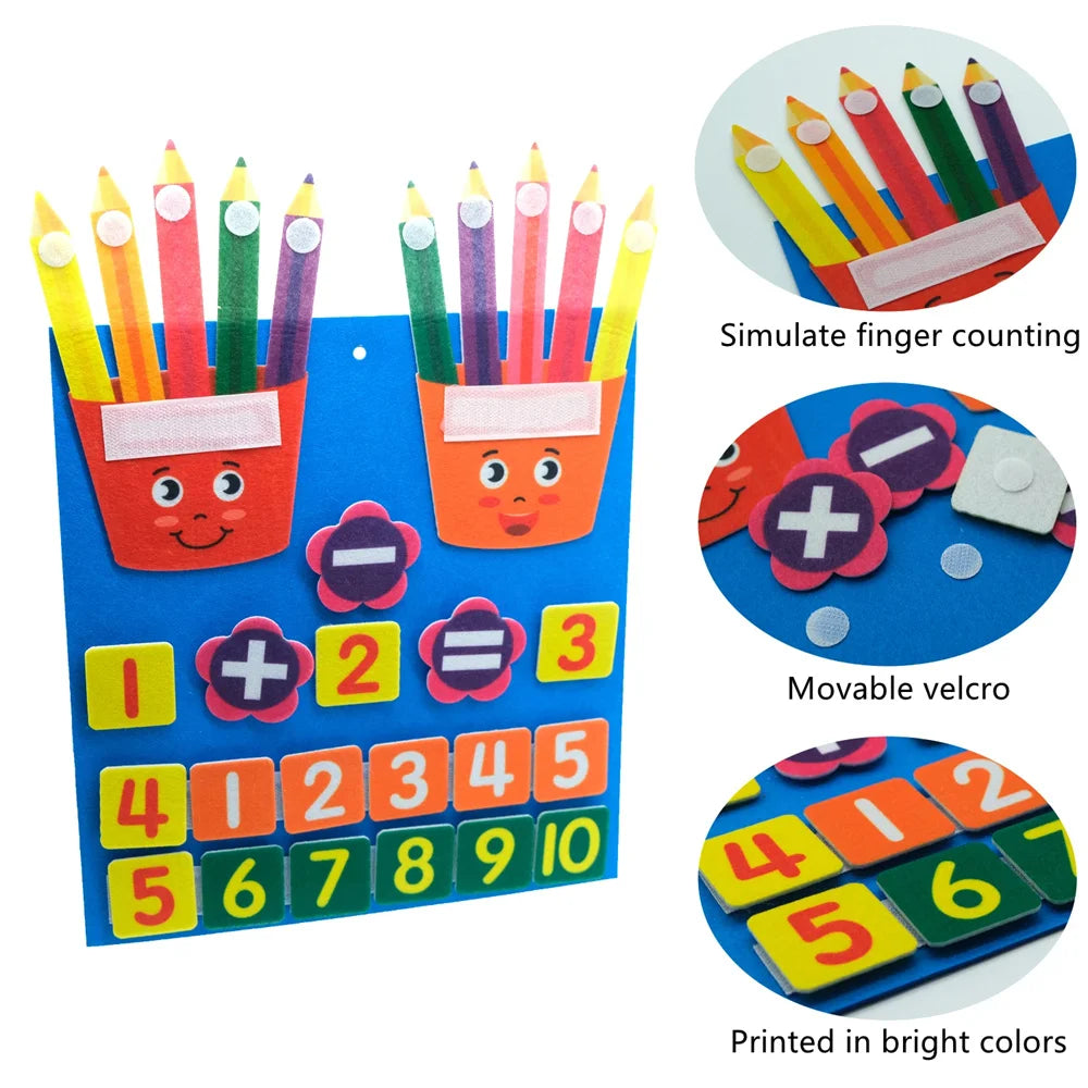 Little Mathematicians Felt Arithmetic Learning Board Set