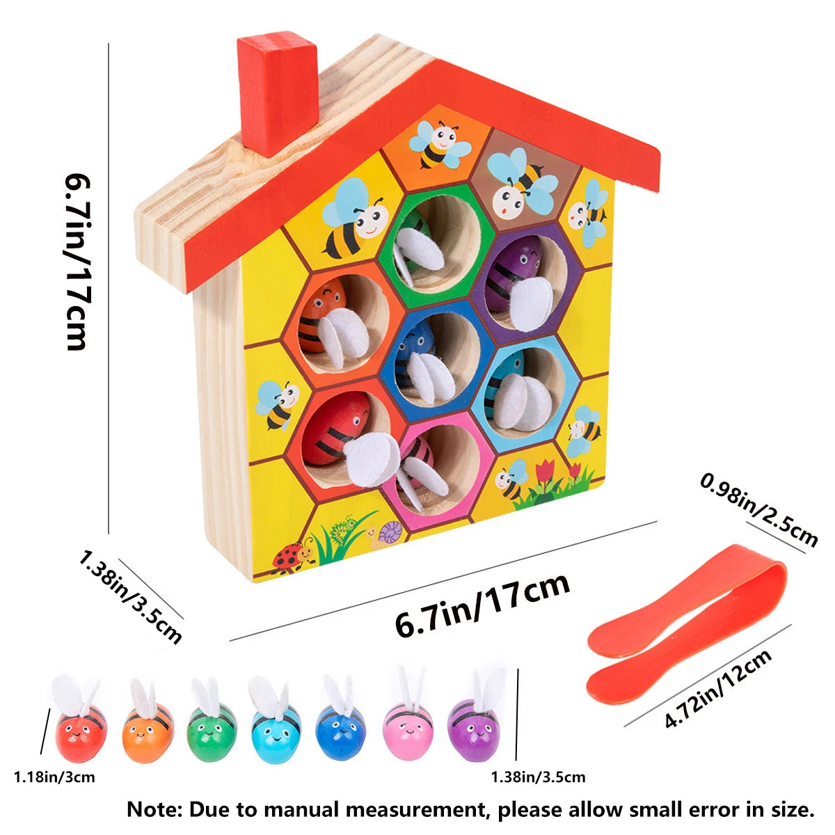 Montessori Bee House Color Match Puzzle