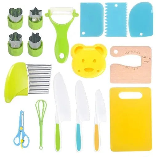 Wonder Chef Kids Plastic Cooking Kitchen Tool Set