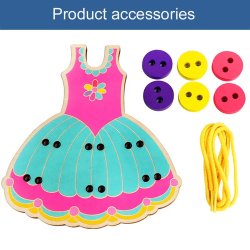 Clothes Button Threading Life Skills