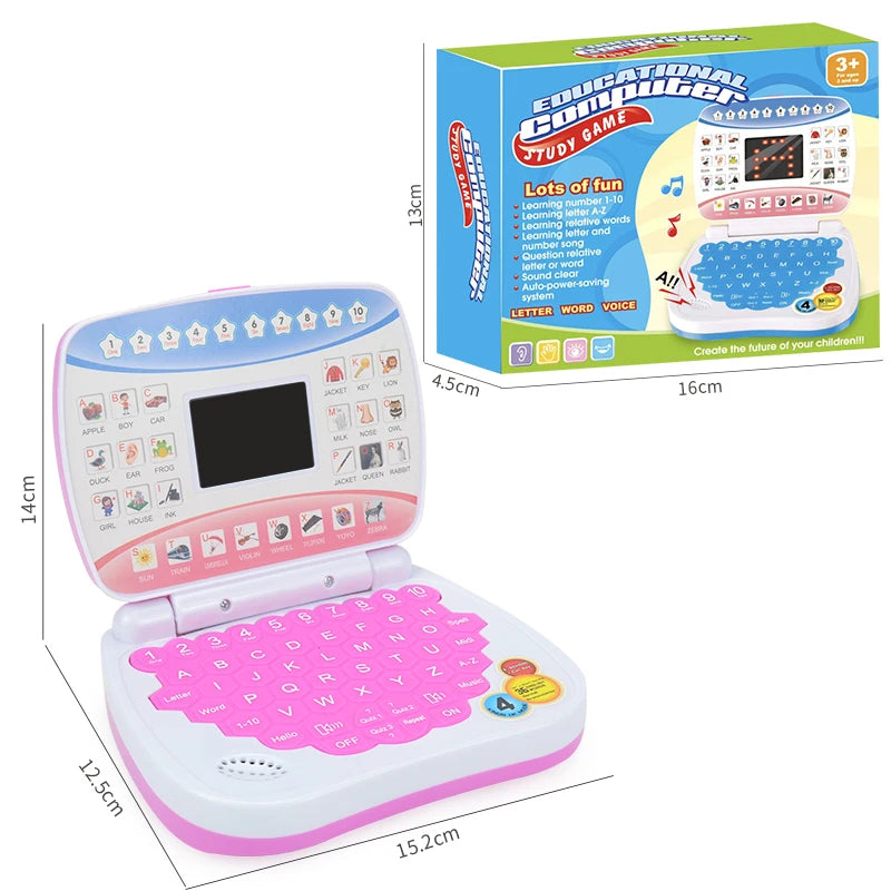 Type & Learn English Learning Machine Laptop Computer Toy Set