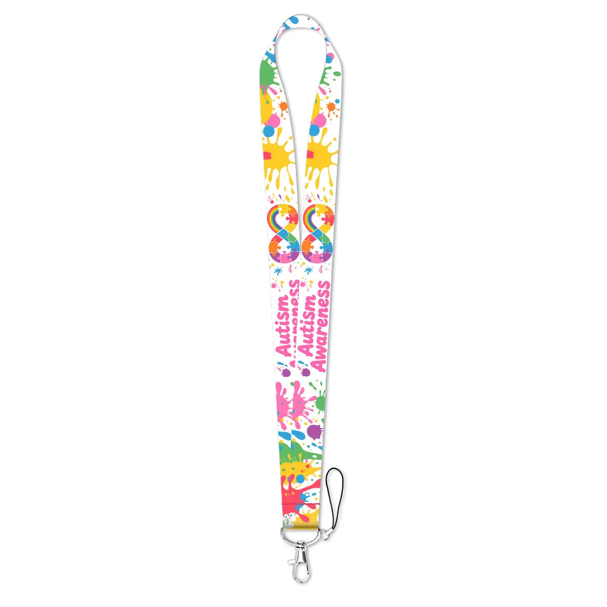 Autism Awareness Puzzle Credential Holder Lanyard