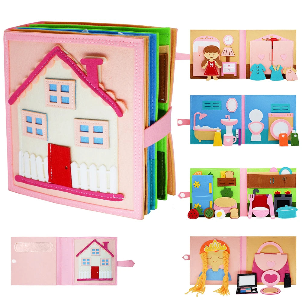 Wonder Explore 3D Felt Busy Book Quiet Book Travel Toy