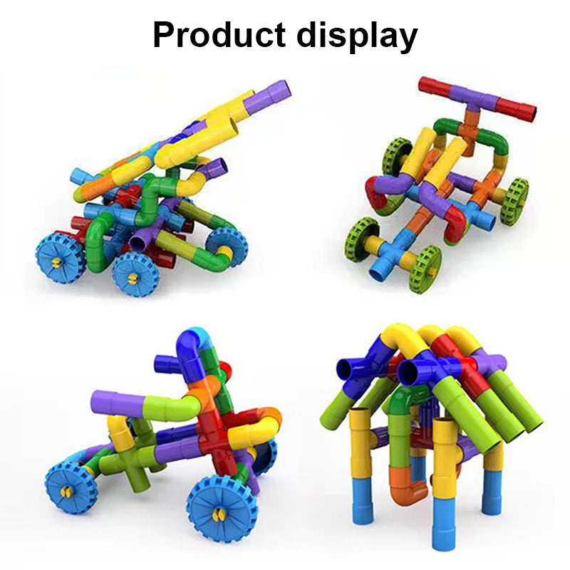 Pipeline building block assembly set