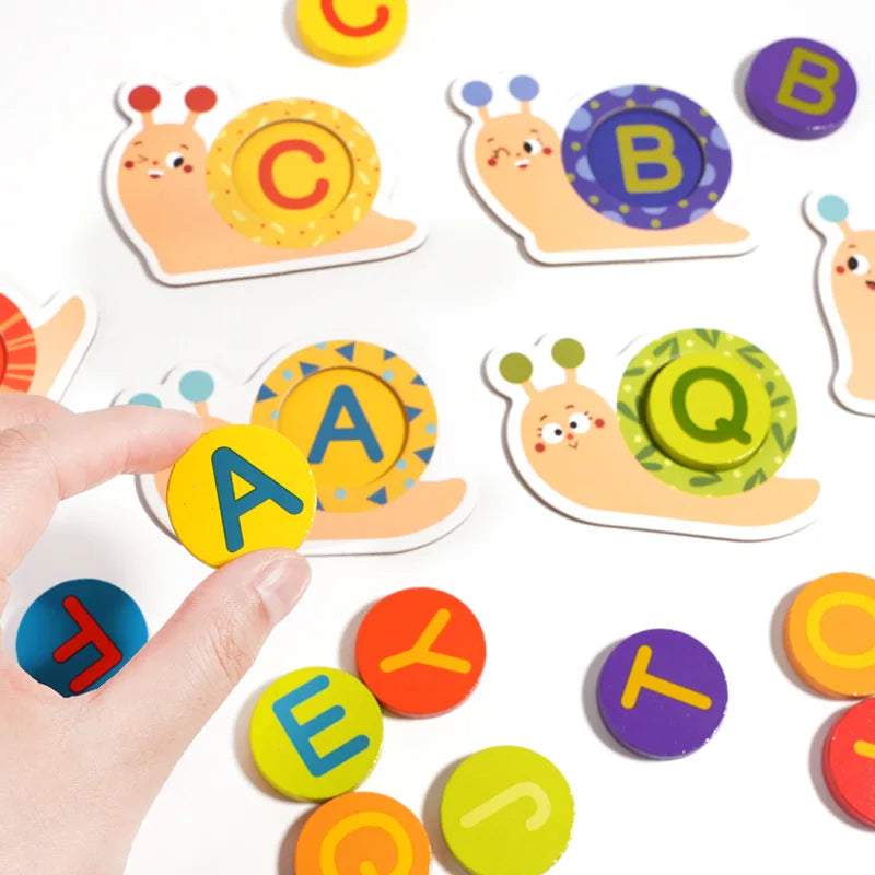 Snail Letter Cognition Spelling Match Set