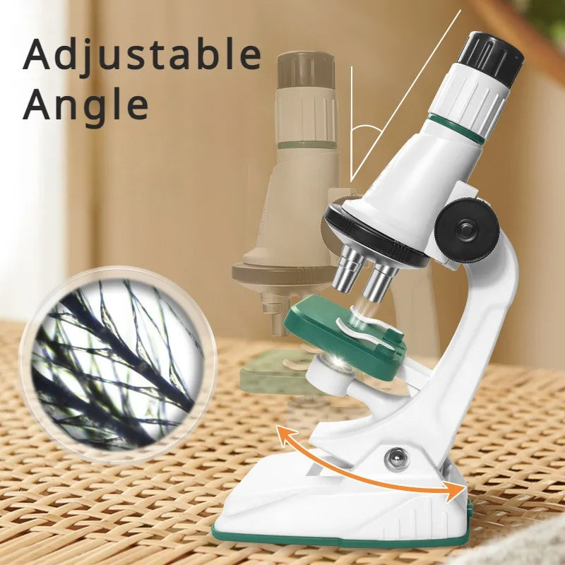Wonder Scope Kids LED Microscope Kit 200x 600x 1200x STEM Set