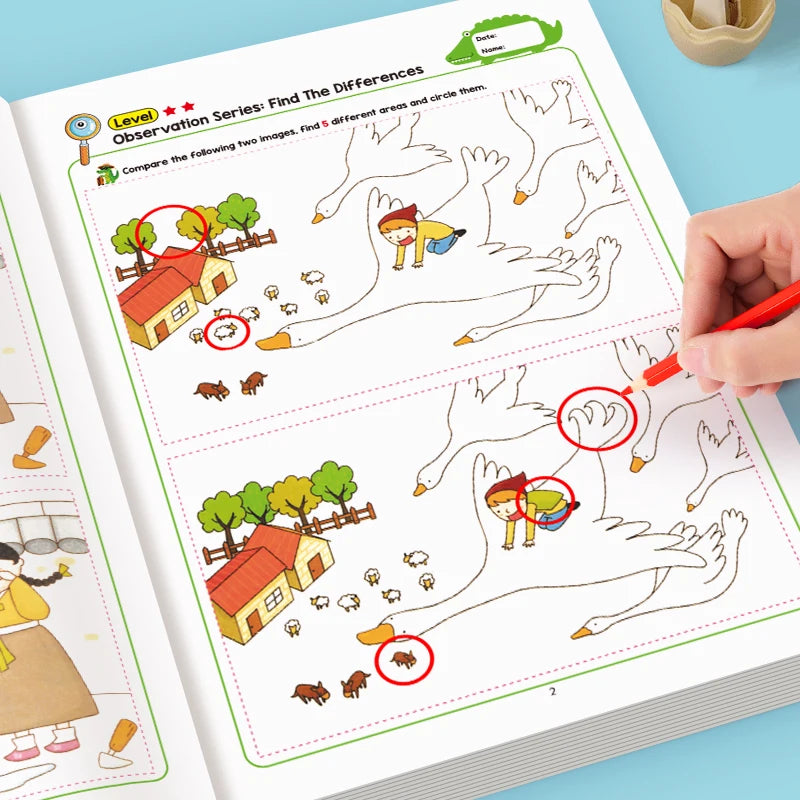 Little Detective Hidden Difference Attention Training Activity Book
