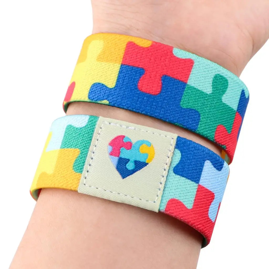 Autism Awareness Stretch Cuff Wristband Gift