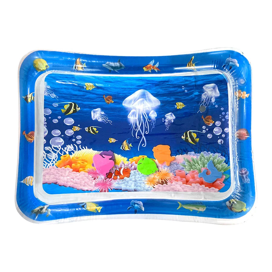 Tummy Time Inflatable Baby Water Play Mat Sensory Pad