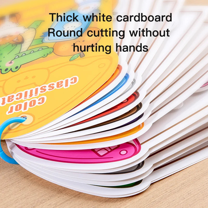 Velcro Quiet Book Color Recognition Learning Activity