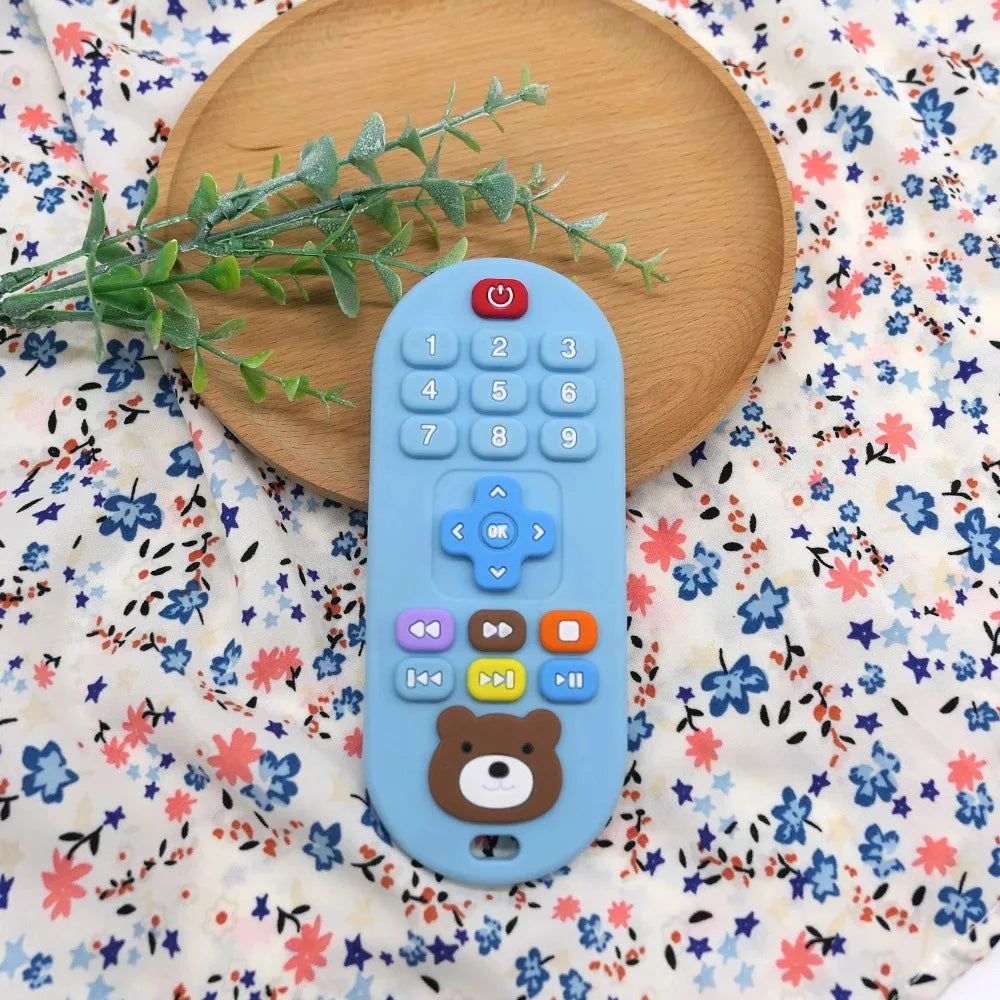 Little Biter Simulation Remote Silicone Teether