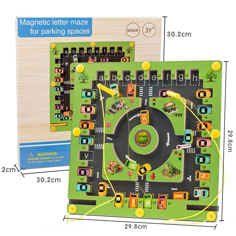 Montessori Magnetic Alphabet Maze Fine Motor Board
