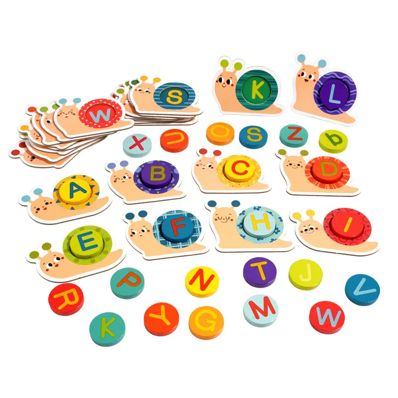 Snail Letter Cognition Spelling Match Set