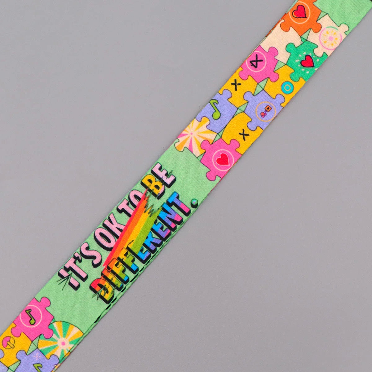 Autism Awareness Puzzle Credential Holder Lanyard