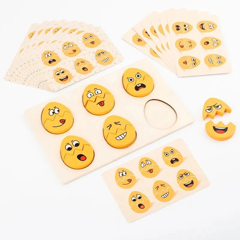 Wonder Match Wooden Emotion Expression Eggs